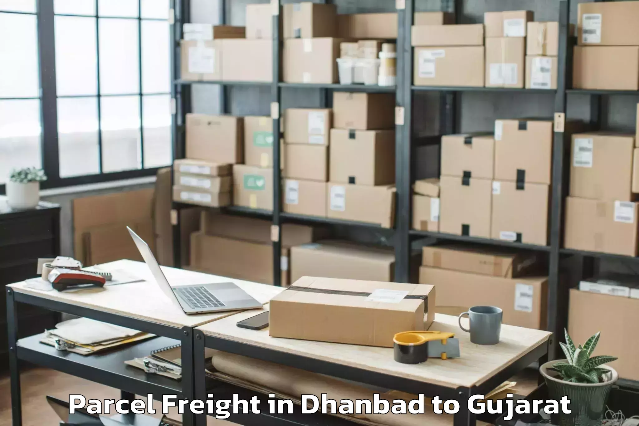 Hassle-Free Dhanbad to Vadali Parcel Freight